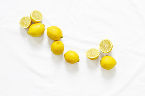желтый лимон фрукты, лимоны, цитрусовые, сочные, HD обои HD wallpaper