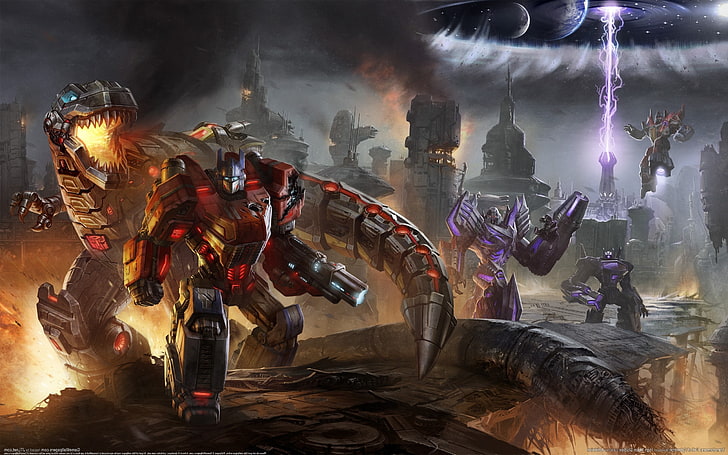 Grimlock, Optimus Prime, Transformers, Videospiele, HD-Hintergrundbild