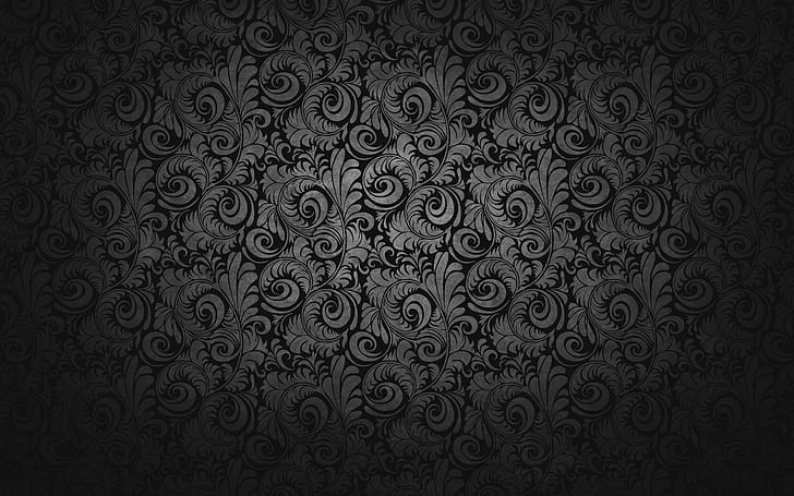 Dark And Silver Piecli Texture, black, silver, texture, picli, dark, tendril, 3d and abstract, HD wallpaper