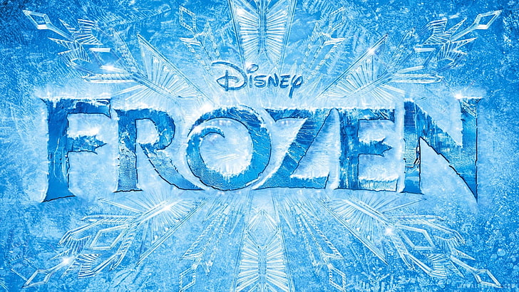 FROZEN 2013 Movie HD Wallpaper 04, logo Disney Frozen, Wallpaper HD