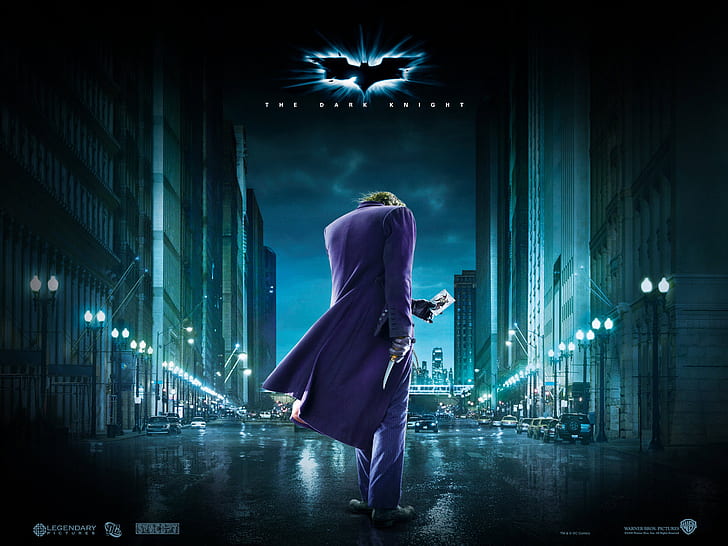 Joker di The Dark Knight, joker, gelap, ksatria, joker, Wallpaper HD