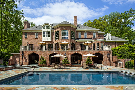 house, Villa, pool, mansion, HD wallpaper HD wallpaper