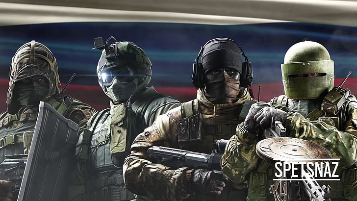 Тапет за екип на Rainbow Six Siege, Rainbow Six: Siege, Tom Clancy's, Ubisoft, видео игри, специални части, Spetsnaz, HD тапет