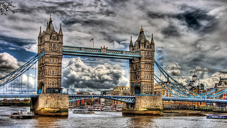 Tower Bridge Of London, Storbritannien Londons landmärken byggda mellan 1886 och 1894 HD-bakgrundsbilder för mobiltelefoner och bärbara datorer 3840 × 2160, HD tapet