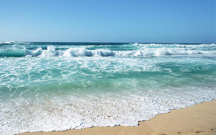 Hawaii Beach Waves Picture Hd Wallpaper Desktop, HD wallpaper