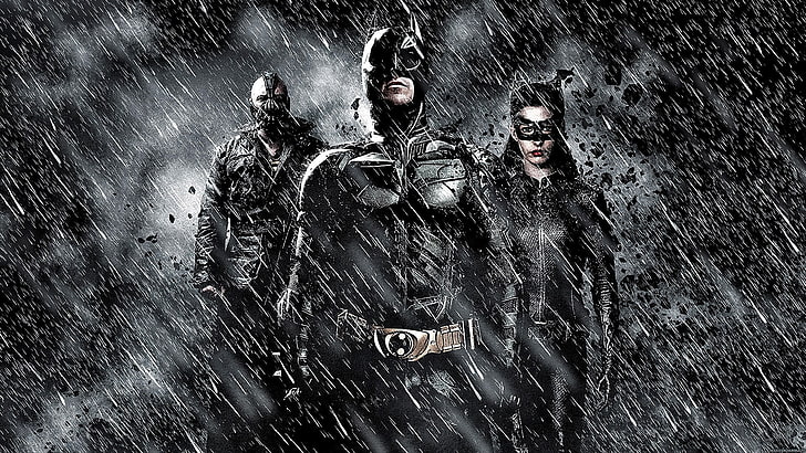 movies, The Dark Knight Rises, Catwoman, Anne Hathaway, Bane, Batman, MessenjahMatt, Selina Kyle, HD wallpaper