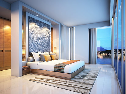شقة ، هندسة معمارية ، شقة ، تصميم ، أثاث ، منزل ، داخلي ، غرفة، خلفية HD HD wallpaper