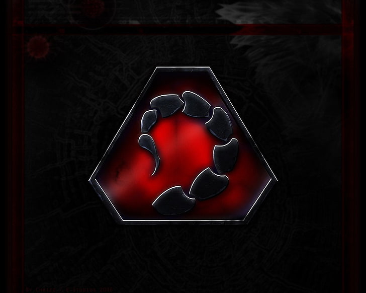 logotipo de escorpión negro y rojo, Command & Conquer, Fondo de pantalla HD