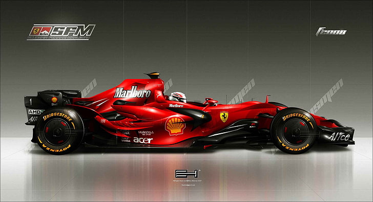 czerwono-czarny skuter elektryczny Razor, Ferrari, samochody wyścigowe, Tapety HD