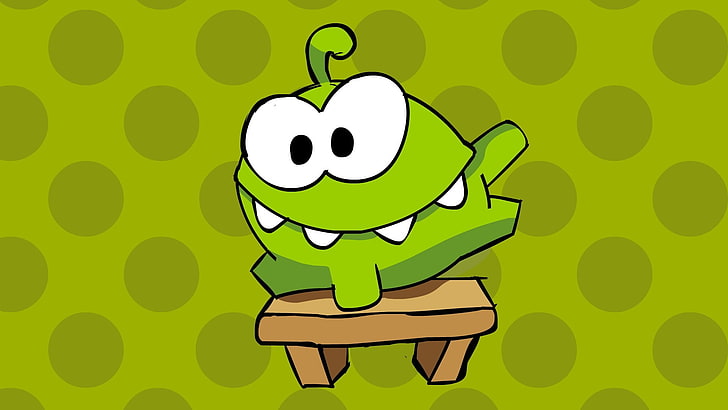 green and white illustration, Cut the rope, video games, HD wallpaper