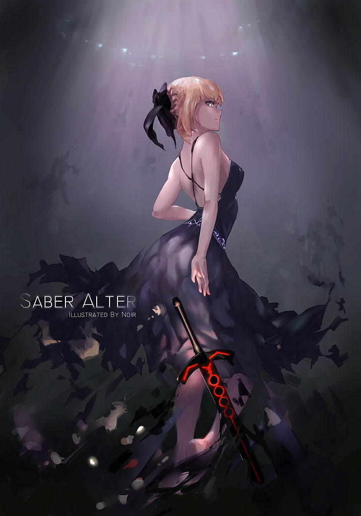 Sabre Alter Digital Wallpaper، Fate Series، Fate / Stay Night، Anime Girls، Sabre Alter، خلفية HD، خلفية الهاتف
