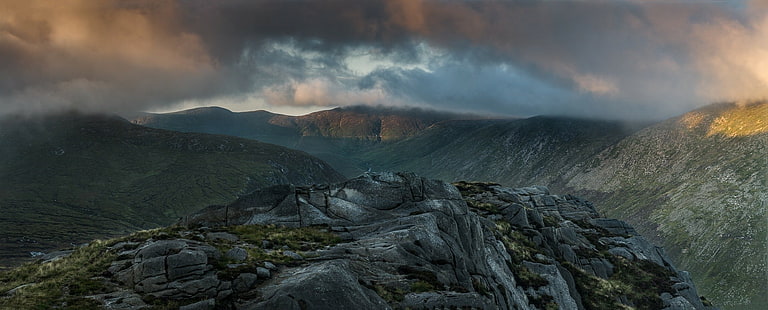 paysage, Max Rive, couvert, montagnes, rochers, Fond d'écran HD HD wallpaper