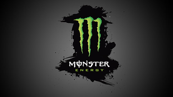 Monster Energy, energy drinks, black, green, HD wallpaper HD wallpaper