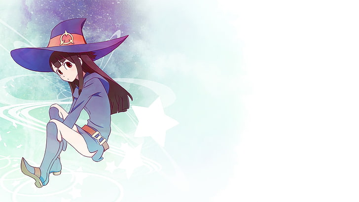illustration de fille, Little Witch Academia, Kagari Akko, Fond d'écran HD