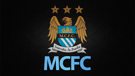 Logo MCFC, Manchester City, kluby piłkarskie, piłka nożna, sport, Tapety HD HD wallpaper