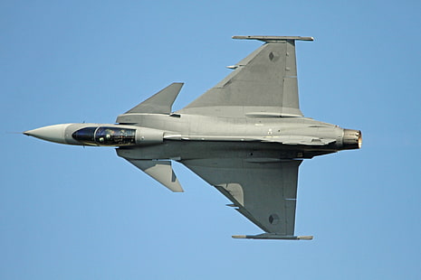air, aircraft, fighter, force, gripen, jas, jet, military, saab, swedish, HD wallpaper HD wallpaper