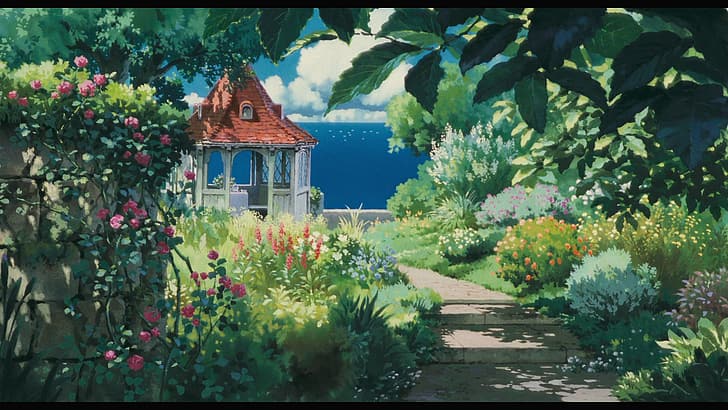 Studio Ghibli, Porco Rosso, #红猪, екранна снимка, HD тапет