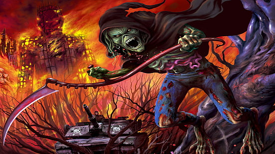 Iron Maiden Zespoły Grupy Rozrywka Hard Rock Heavy Metal Eddie Album Art Dark Skulls Covers Pobieranie, muzyka, album, zespoły, covery, dark, download, eddie, rozrywka, groups, hard, heavy, iron, maiden, metal, rock, skulls, Tapety HD HD wallpaper
