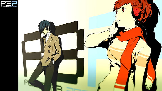 Persona, Persona 3, Anime, Makoto Yuki, Minato Arisato, Jogo De Vídeo, HD papel de parede HD wallpaper