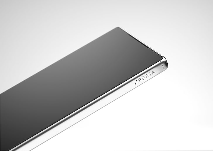 smartphone Sony Xperia silver, xperia, z5, sony, smartphone, Wallpaper HD