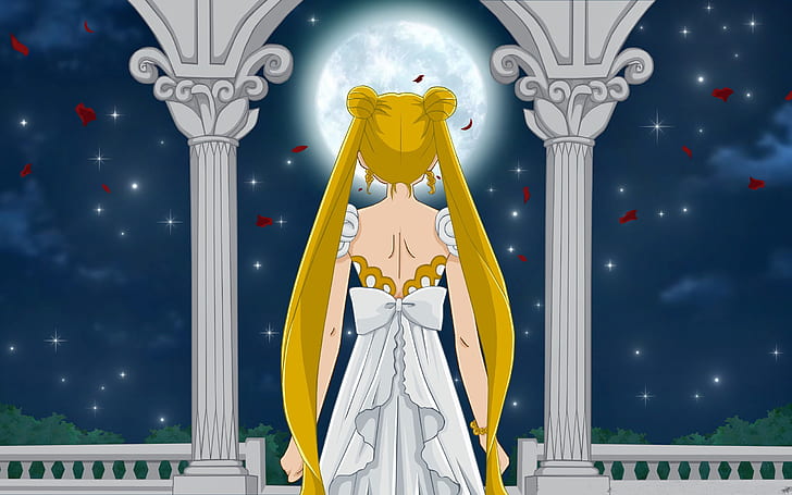 Sailor Moon, Moon, HD тапет
