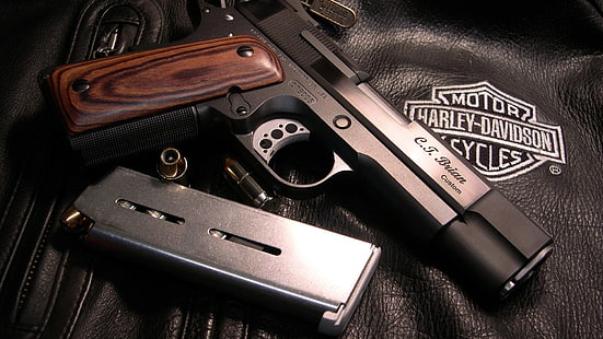 пистолети пистолети harleydavidson 1920x1080 мотоциклети Harley Davidson HD Art, пистолети, пистолети, HD тапет HD wallpaper