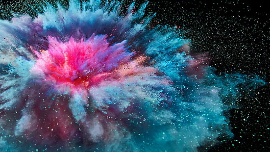 ledakan, warna, eksplosif, Wallpaper HD HD wallpaper