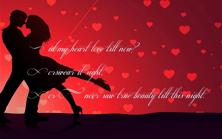 Valentinstag-Zitat mit Bild von tanzenden Paaren Valentinstag-Zitate für Paare, HD-Hintergrundbild