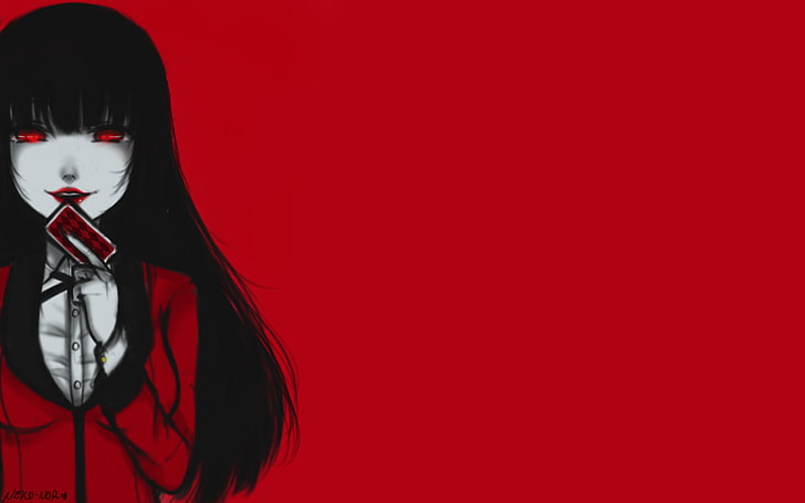 Kakegurui, Jabami Yumeko, gadis-gadis anime, Wallpaper HD