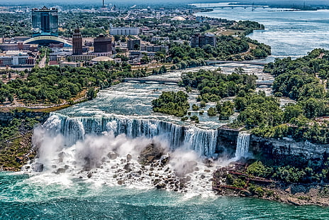 Niagara Falls, USA, waterfall, HD wallpaper HD wallpaper
