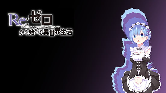 Re: Zero Kara Hajimeru Isekai Seikatsu, Anime-Mädchen, Rem (Re: Zero), HD-Hintergrundbild HD wallpaper