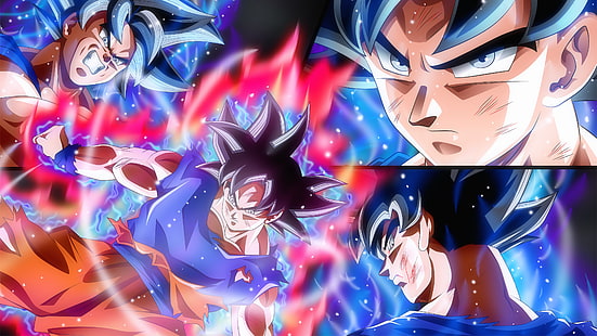 Dragon Ball Z Goku иллюстрация коллаж, Dragon Ball, Dragon Ball Супер, Ультраинстинкт, Сон Гоку, HD обои HD wallpaper