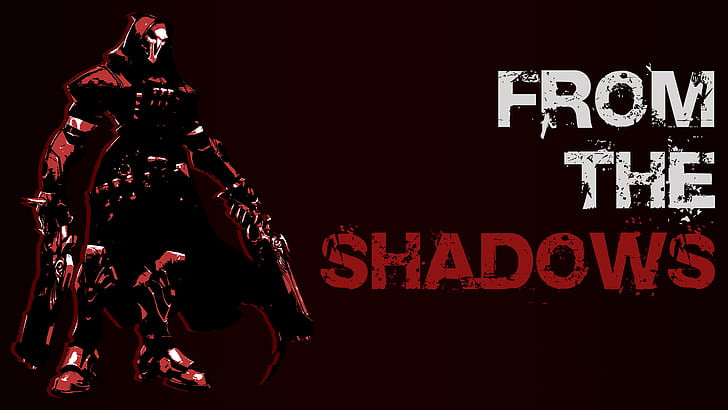 from the shadows wallpaper, Overwatch, Reaper (Overwatch), HD wallpaper