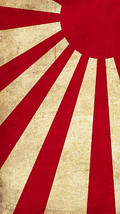 telefono, rosso, bandiera giapponese, Sfondo HD HD wallpaper