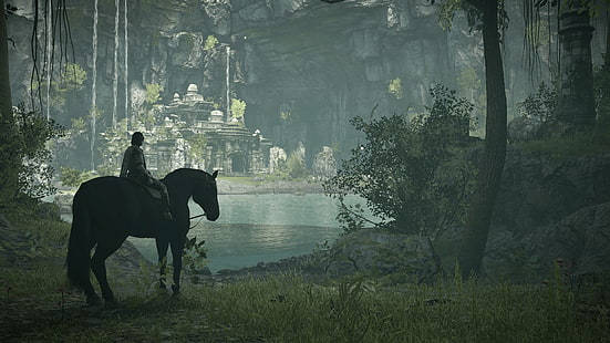 shadow of the colossus, games, 2018 games, 4k, hd, ps games, horse, warrior, HD wallpaper HD wallpaper