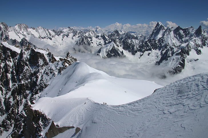 การถ่ายภาพเสาหินที่ปกคลุมไปด้วยหิมะ, aiguille du midi, aiguille du midi, ธารน้ำแข็ง, ภูมิประเทศ, นักปีนเขา, Aiguille du Midi, เทือกเขา Mont Blanc, การถ่ายภาพ, หิน, เสาหิน, สภาพอากาศ, การท่องเที่ยว, ภูเขาหิมะ, การพักผ่อนหย่อนใจ, ธารน้ำแข็ง, ภูมิศาสตร์, ฝรั่งเศส , เมฆ, เทือกเขาแอลป์, หิมะ, ภูเขา, ธรรมชาติ, ฤดูหนาว, เทือกเขาแอลป์ยุโรป, ยอดเขา, กลางแจ้ง, เข้ามาเยี่ยม, น้ำแข็ง, สีน้ำเงิน, วอลล์เปเปอร์ HD