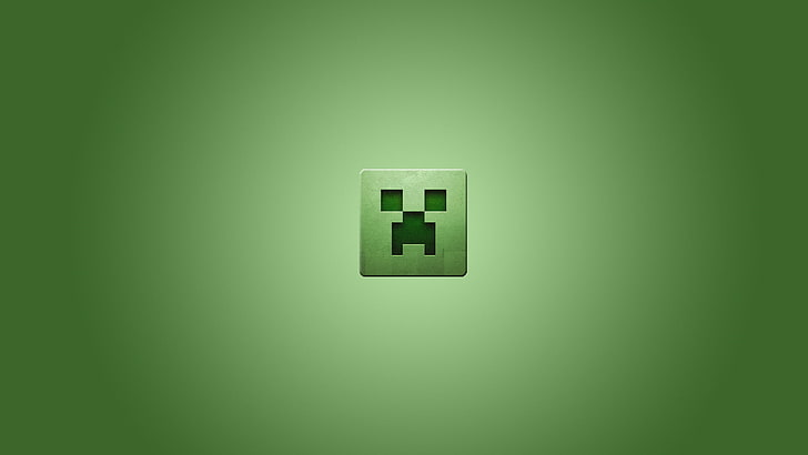 Minecraft digital wallpaper, square, minecraft, creeper, HD wallpaper