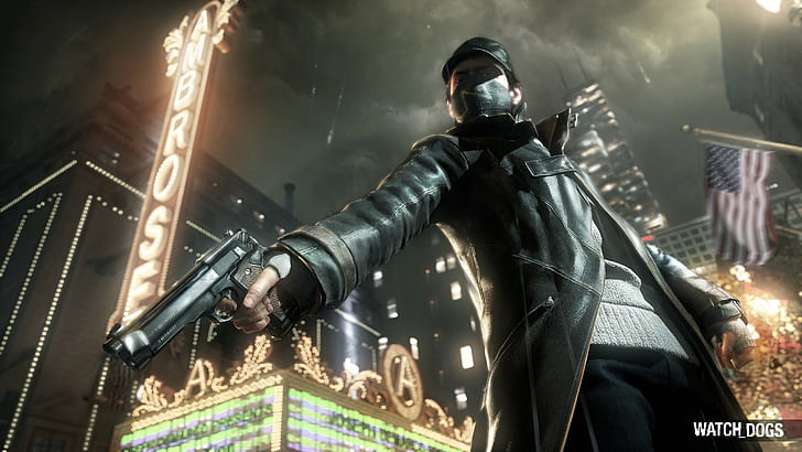 Aiden Pearce, anime, ubisoft, video games, Watch Dogs, HD wallpaper