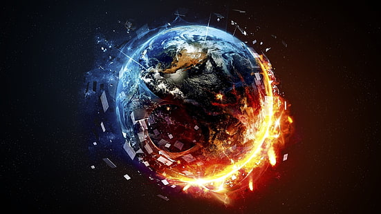 Feuer, Planet, Tod, Zerstörung, HD-Hintergrundbild HD wallpaper