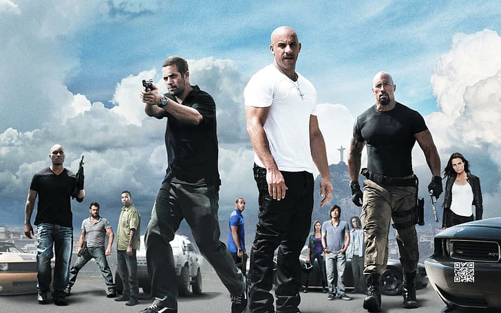 Fast Five Movie Cast ภาพยนตร์ 7 เรื่อง Fast and Furious ภาพยนตร์นักแสดงห้าเร็วภาพยนตร์, วอลล์เปเปอร์ HD
