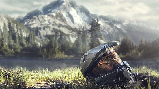 Master Chief, 4K, Halo, Halo-Helm, HD-Hintergrundbild HD wallpaper