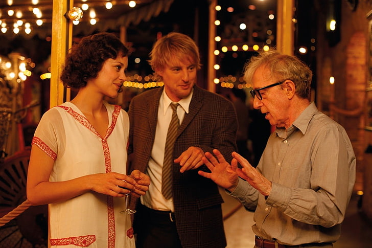 Film, Minuit à Paris, Owen Wilson, Marion Cotillard, Woody Allen, Fond d'écran HD