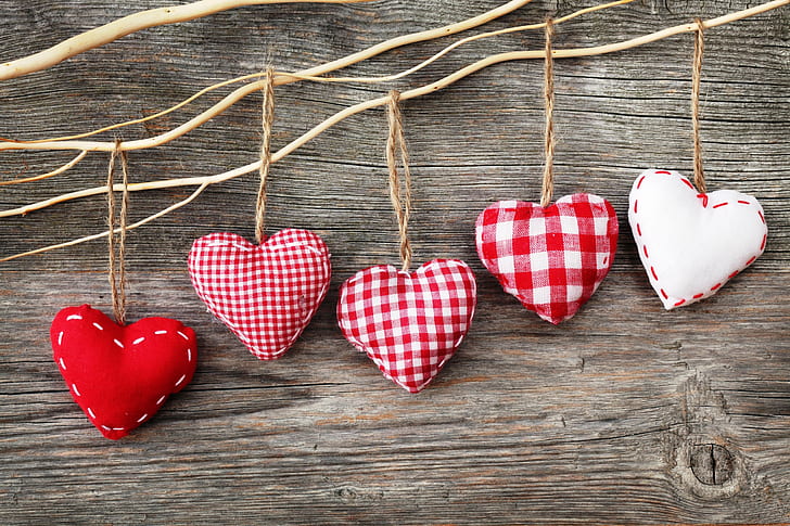 hearts, love, Valentines Day, celebration, HD wallpaper