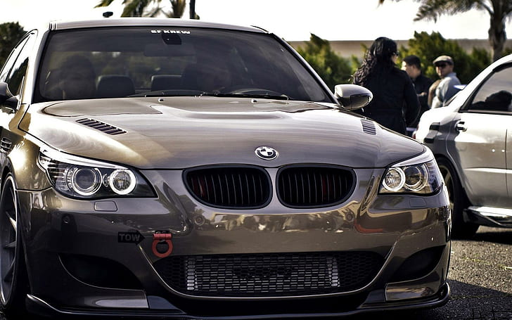 BMW M5 E60, marrón bmw suv, autos, 1920x1200, bmw m5, Fondo de pantalla HD