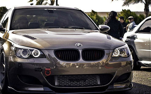 BMW M5 E60, kahverengi bmw suv, araba, 1920x1200, bmw m5, HD masaüstü duvar kağıdı HD wallpaper