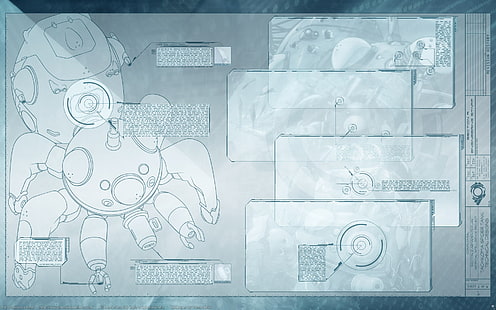 cyberpunk, robot, Tachikoma, Ghost in the Shell, Fond d'écran HD HD wallpaper