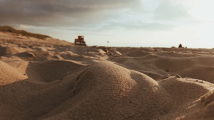 пейзаж, камера на телефона, пясък, HD тапет