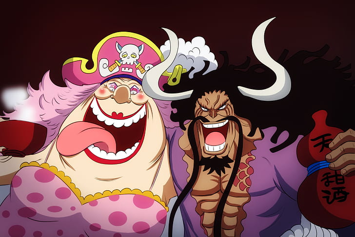 One Piece, Charlotte Linlin, Kaido (Una pieza), Fondo de pantalla HD