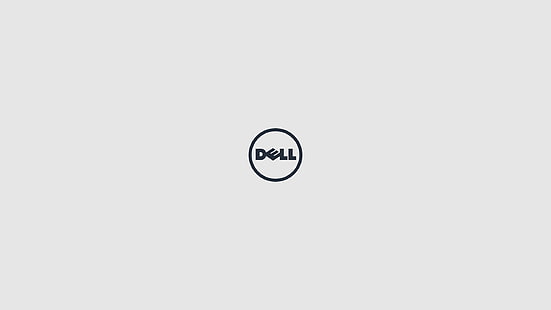 logo, marcas, Dell, minimalismo, Fondo de pantalla HD HD wallpaper