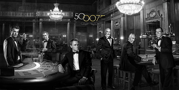 timothy dalton, Daniel Craig, movies, James Bond, HD wallpaper HD wallpaper